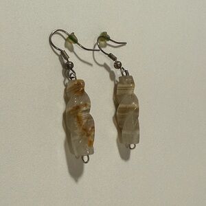 Stone earrings